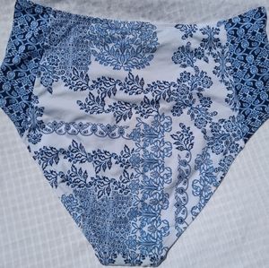 TOMMY BAHAMA White Blue Swim Bikini Bottoms